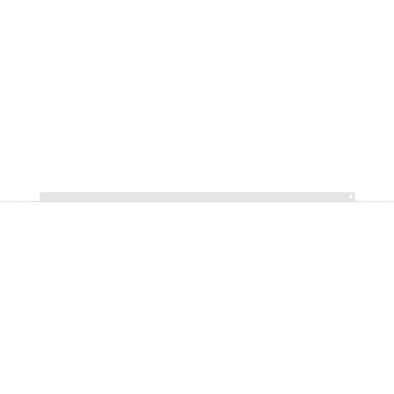 MM20BDC06-B Side view of 6 in MM20 Base Cust Cover - White