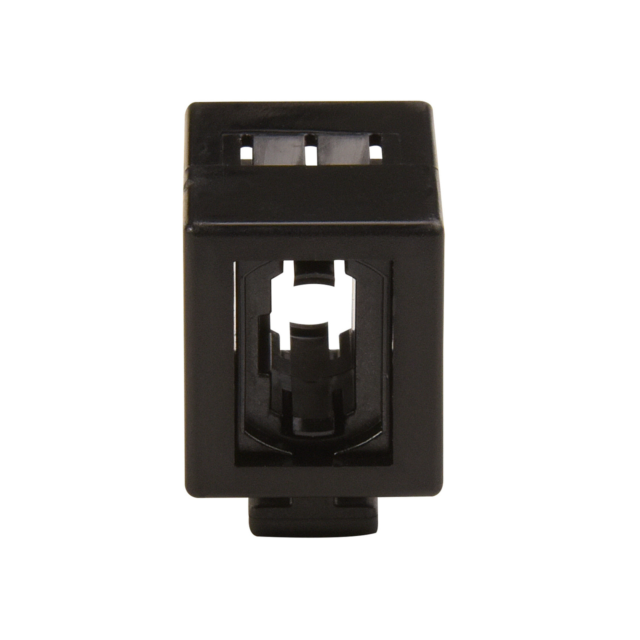 Black HDFM fiber module with HiLOC Boot