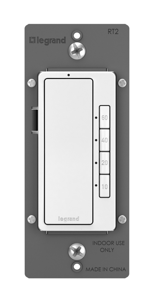 front view of timer switch without wallplate