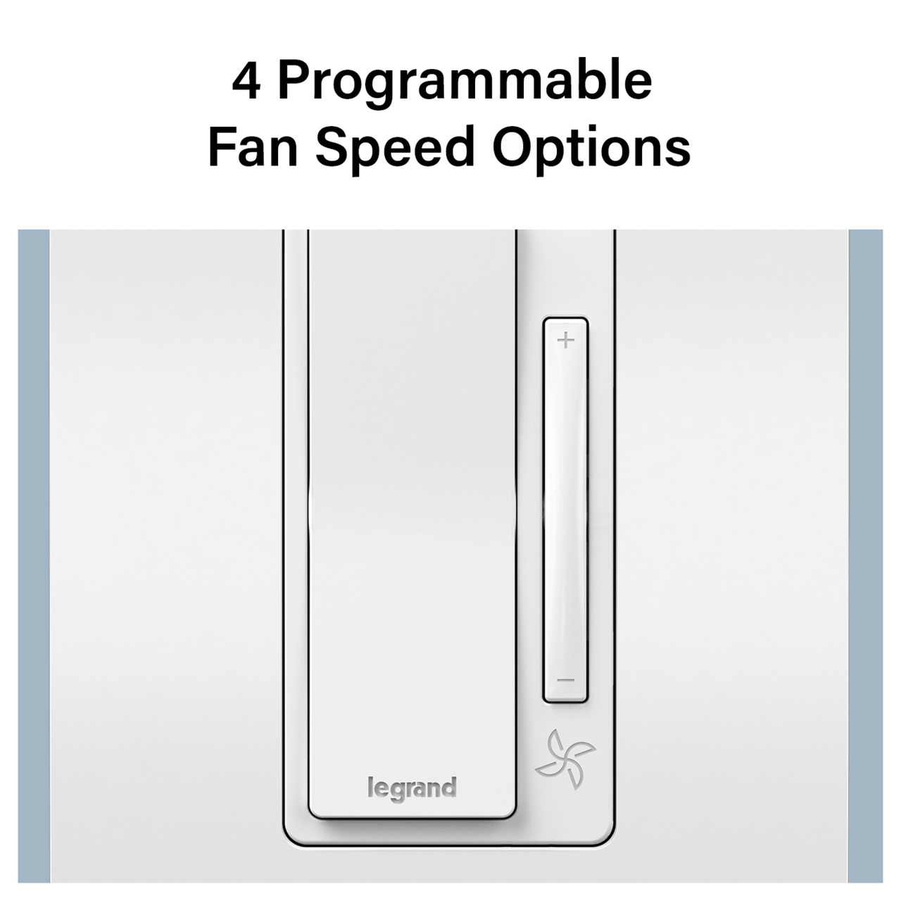 radiant® Wired Remote Smart Fan Controller with Netatmo, White
