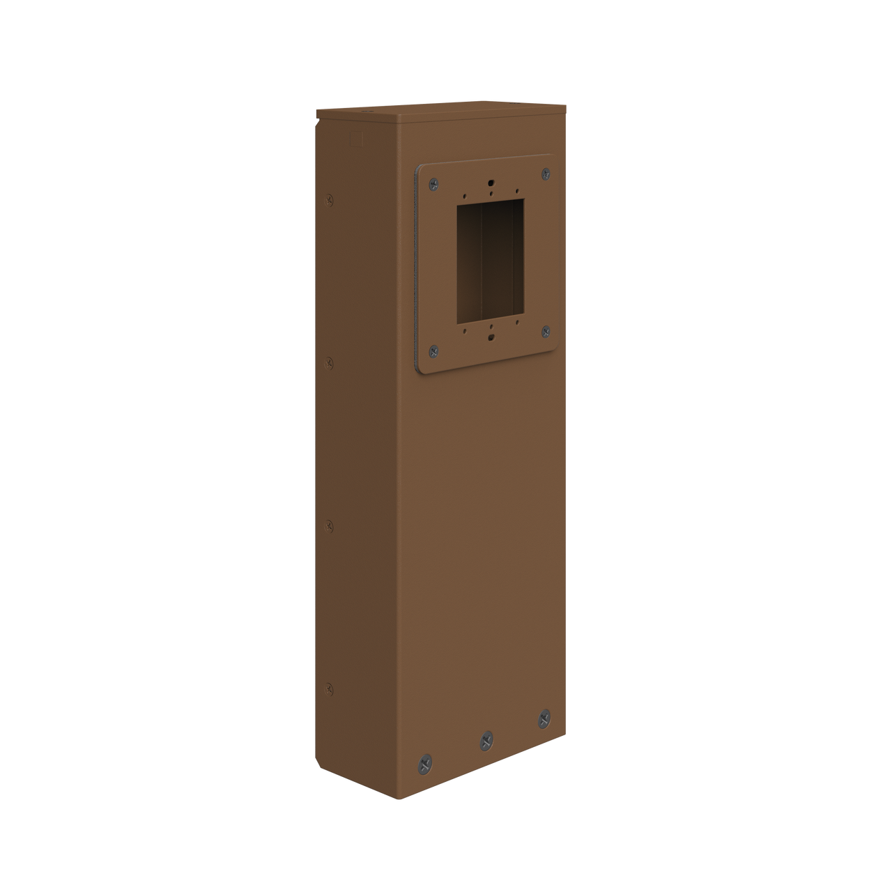 Power Pedestal 1-Gang, Brown