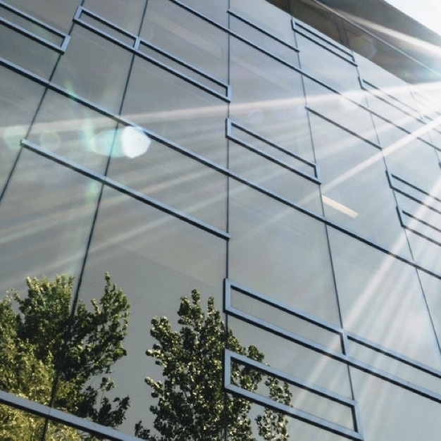 Sunlight reflecting off of glass window