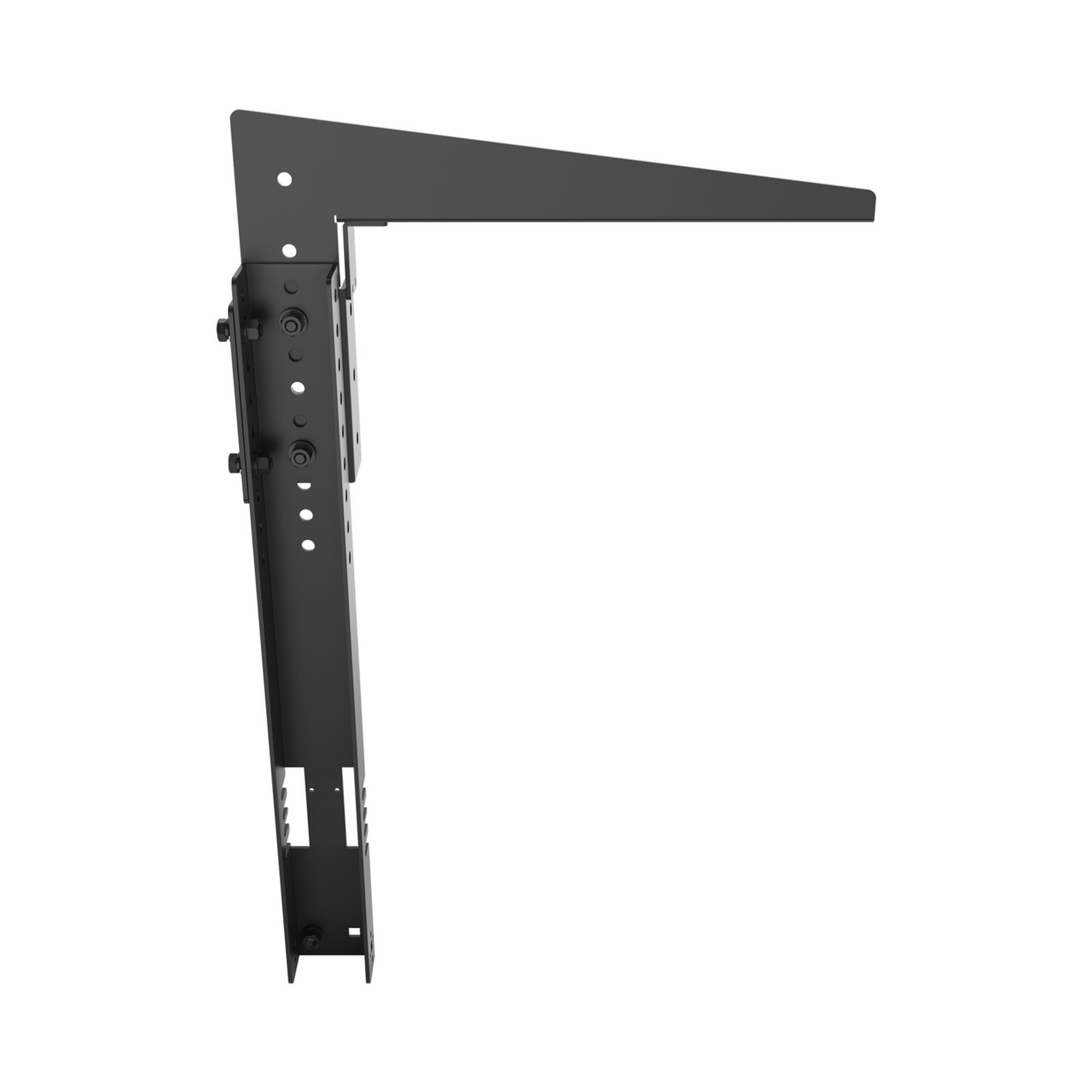 Assembled Inside Straight Tilted Toward - Mighty Mo 20 Starline Busway Mounting Bracket, Black (MM20BUSMB12-B)