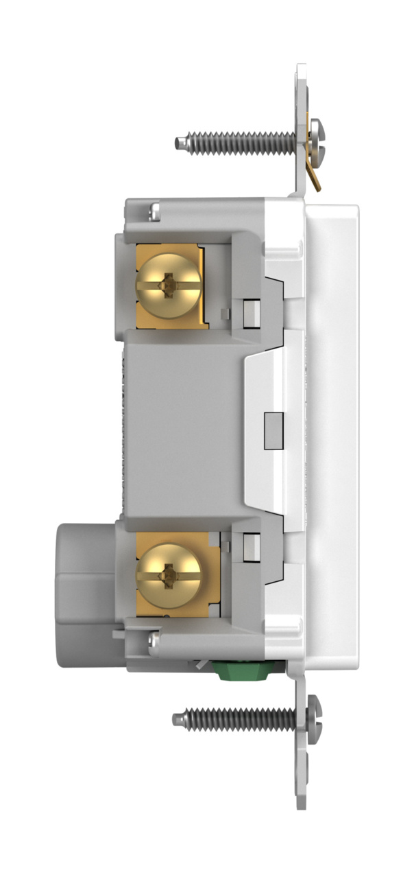 radiant® 20A Dead-Front AFCI Receptacle, White
