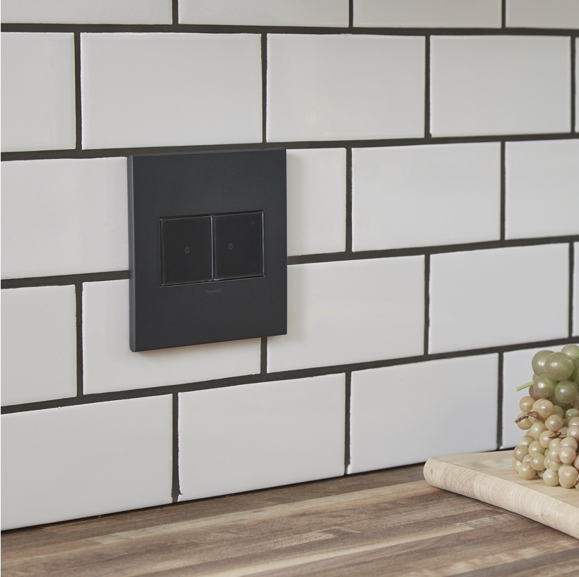 adorne Collection designer light switches in Graphite