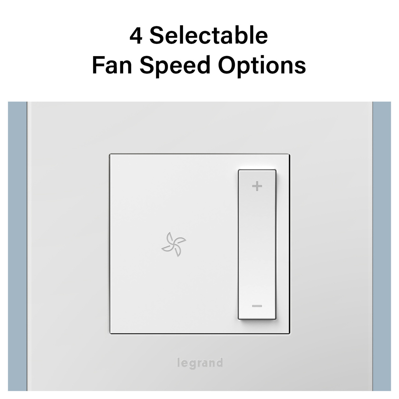 adorne® Wired Remote Smart Fan Controller with Netatmo, White