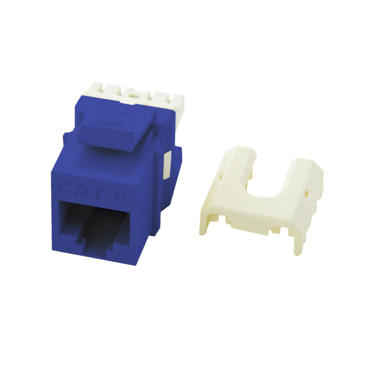 On-Q Cat 6 Quick Connect RJ45 Keystone Insert, Blue