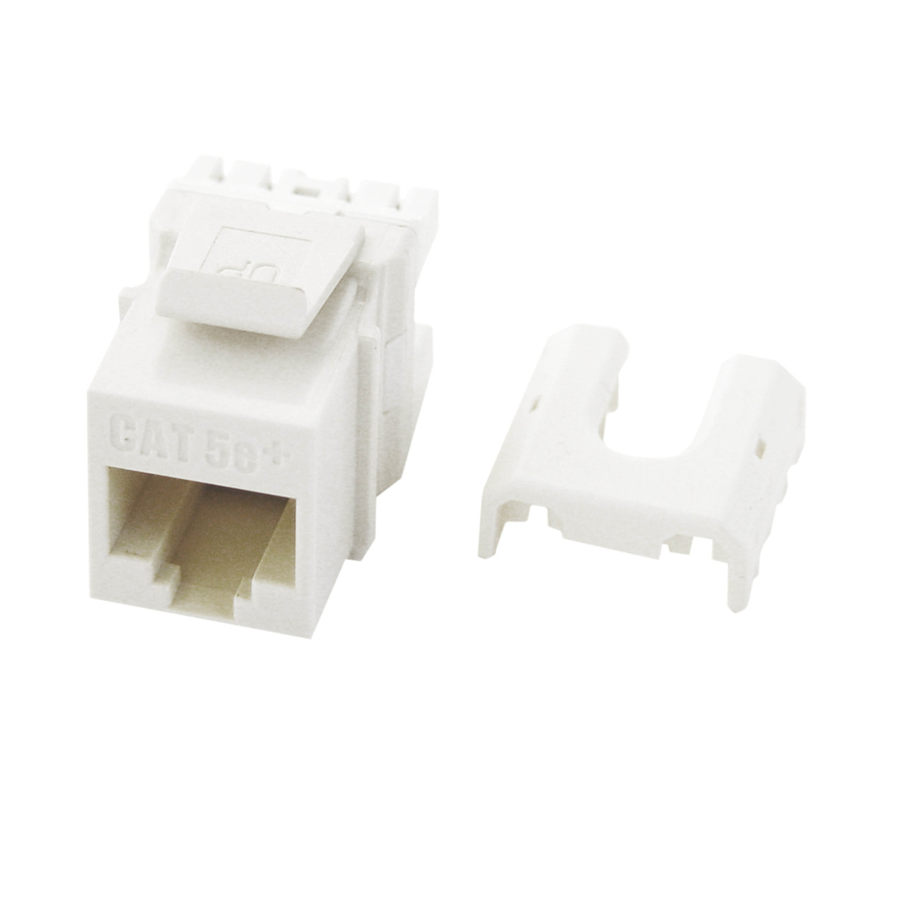 On-Q Cat 5e Quick Connect RJ45 Keystone Insert, White