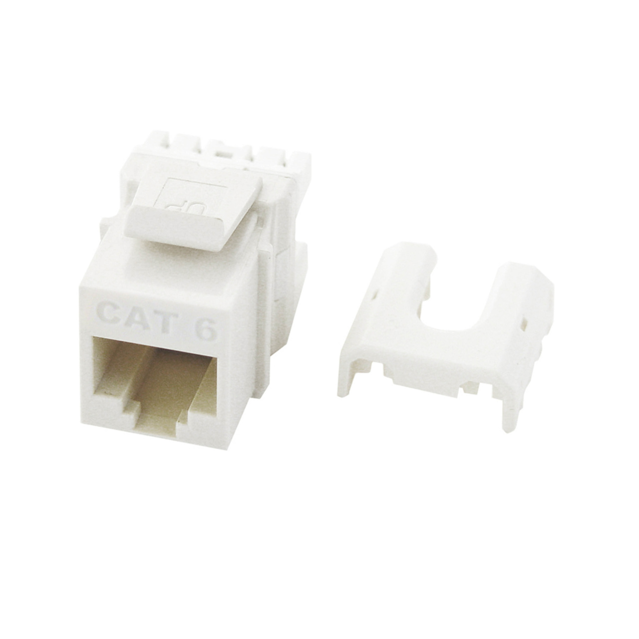 On-Q Cat 6 Quick Connect RJ45 Keystone Insert, White