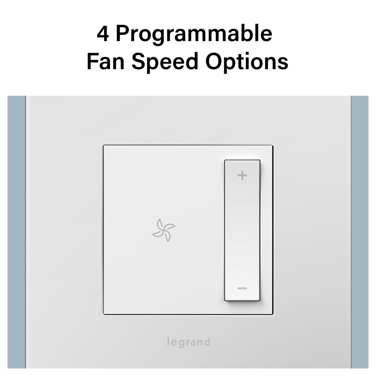 adorne® Wired Remote Smart Fan Controller with Netatmo, White