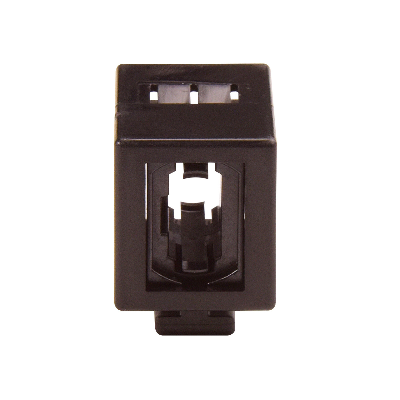 Black HDFM fiber module with HiLOC Boot