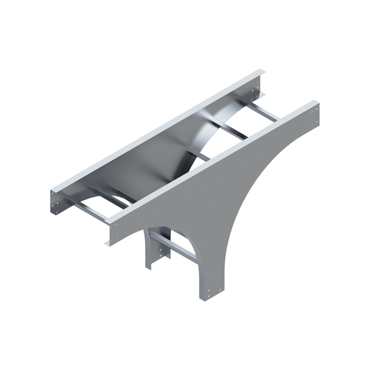 Rendering of Ladder Tray Vertical tee down fitting