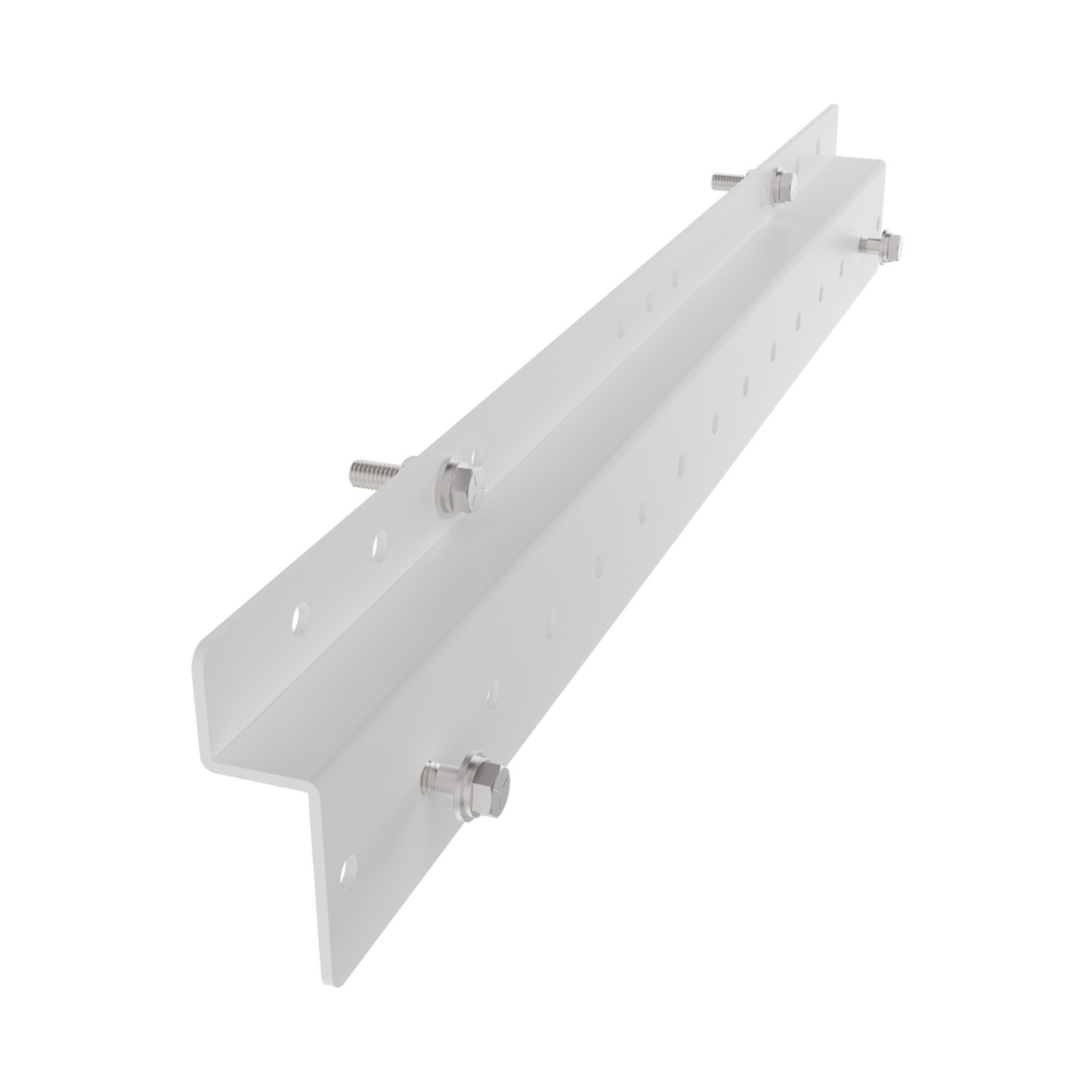 Assembled Straight - Mighty Mo 20 Adjustable Base Rack, Interface Bracket for Starline Universal Bracket, White (MM20BUSMBADJ-W)