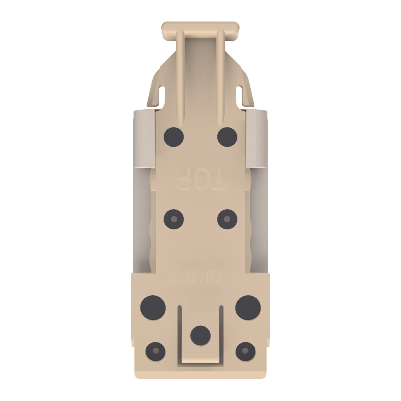 HDJSN6A Fog White Cat6A SNAP Jack Top View