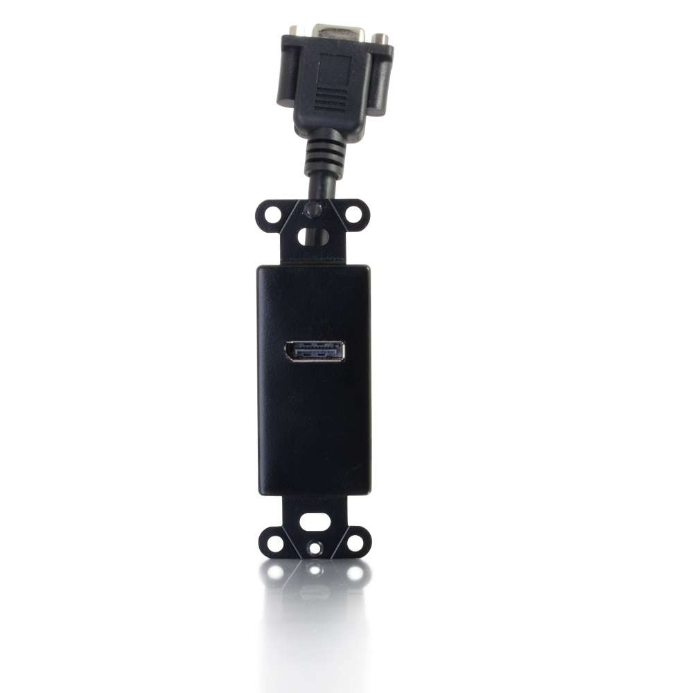 DisplayPort to VGA Active Adapter Wall Plate