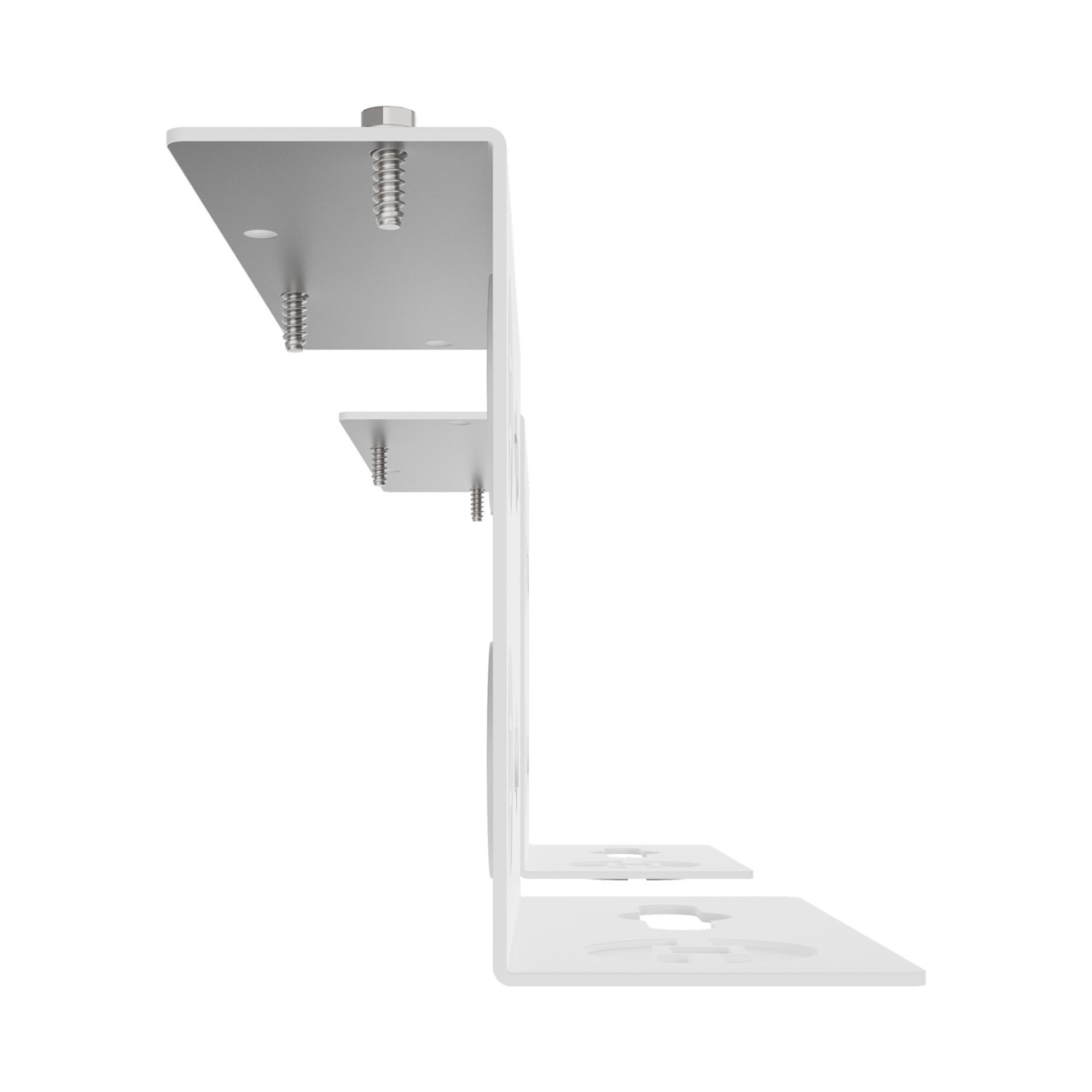 Assembled Straight Top/Bottom - Mighty Mo 20 PDU Mounting Brackets, Rack Mount, 2 Deep, 1 Wide, White (MM20PDUMB2D1W-W)