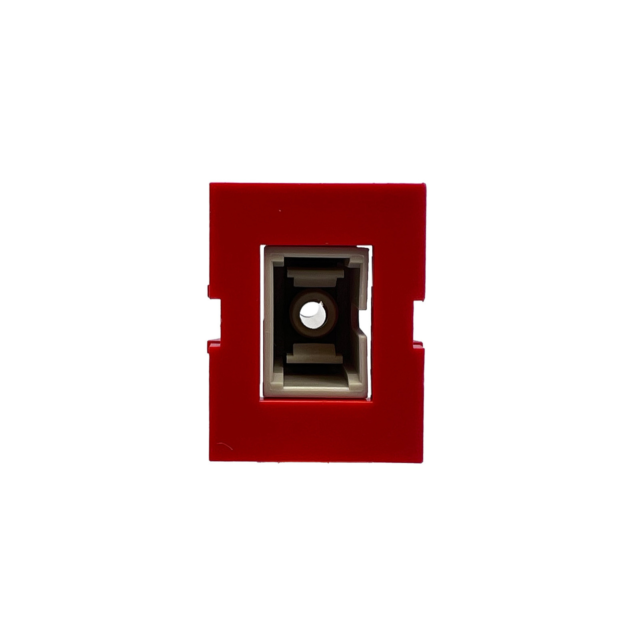 front view of red tracjack adapter