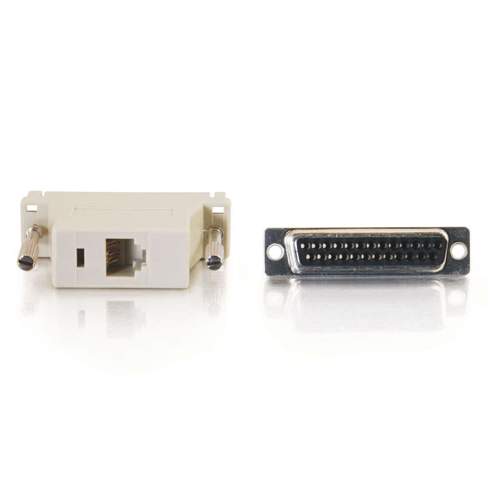 RJ12 to DB25 Male Modular Adapter