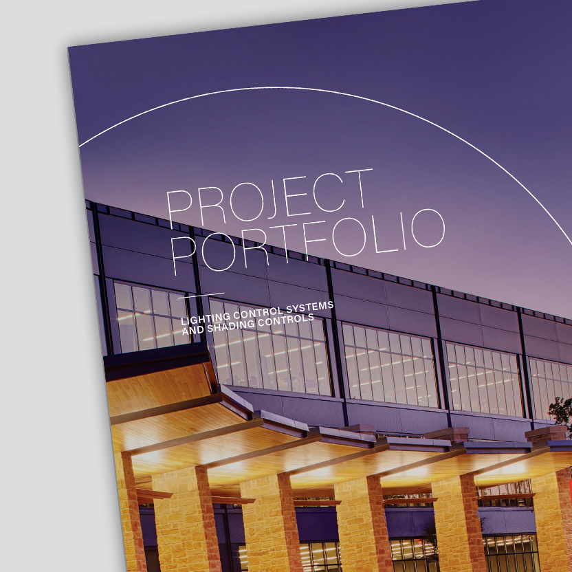 This image shows the Project Portfolio cover against a grey backdrop.