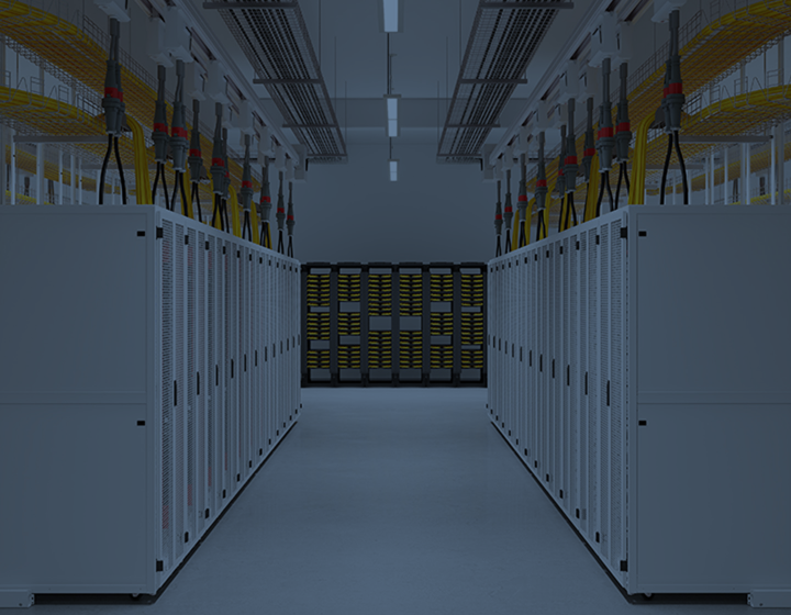 Hallway of data center