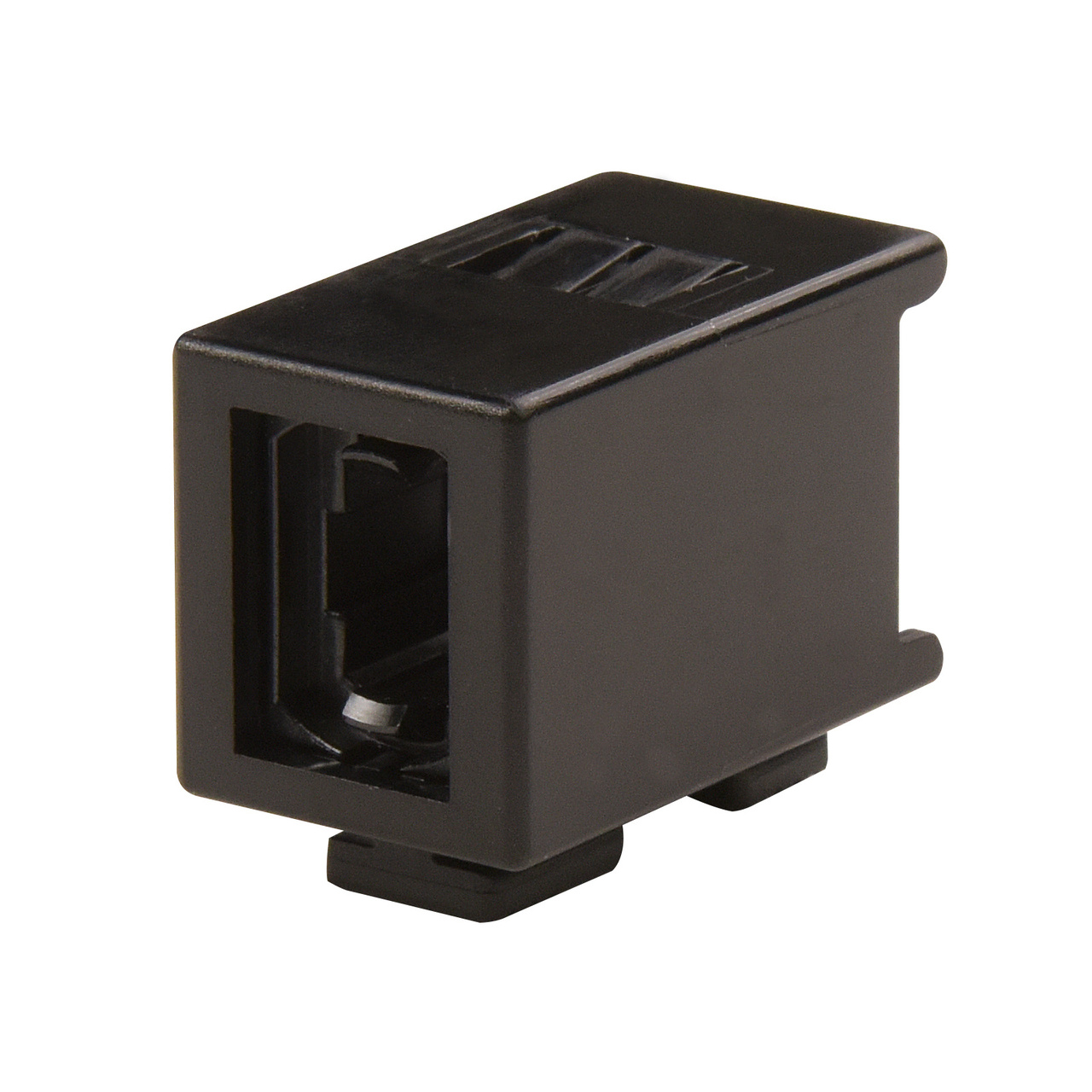 Black HDFM fiber module with HiLOC Boot