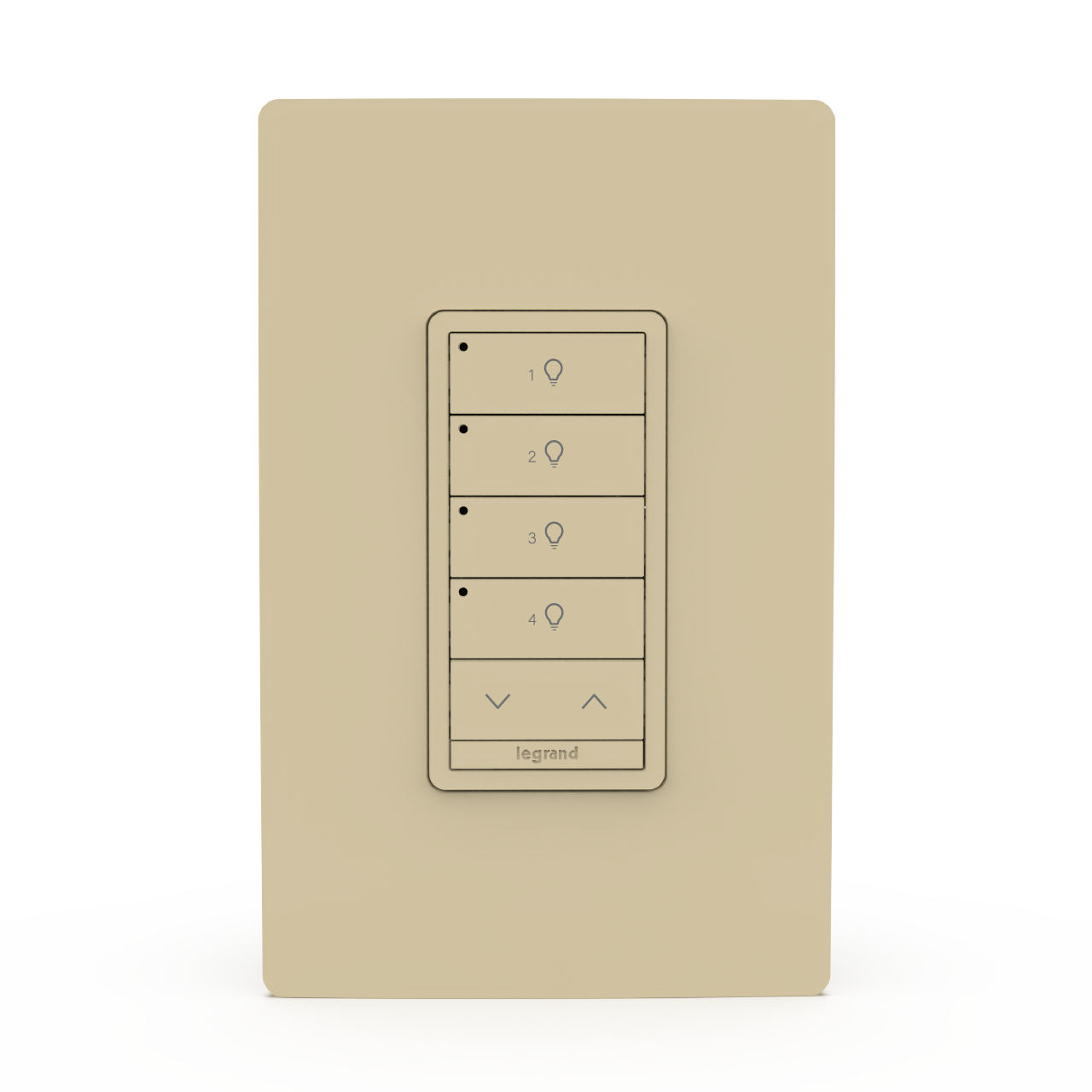 Ivory Wattstopper PLUS 4 Button 1 Rocker Switch