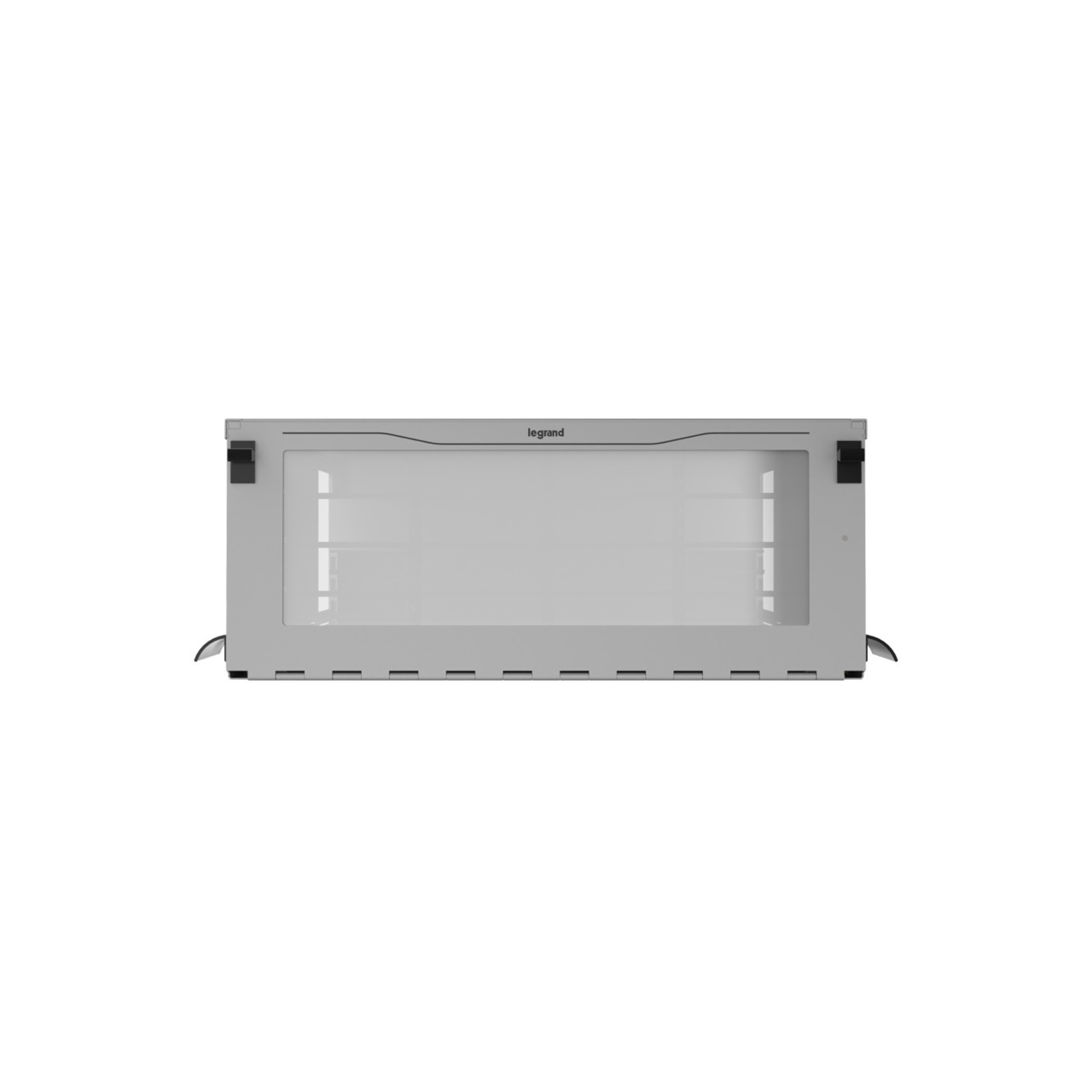 Straight, Front View of 4U Q-series HD Magnesium Fiber Enclosure (EQ04U-KHL-M)