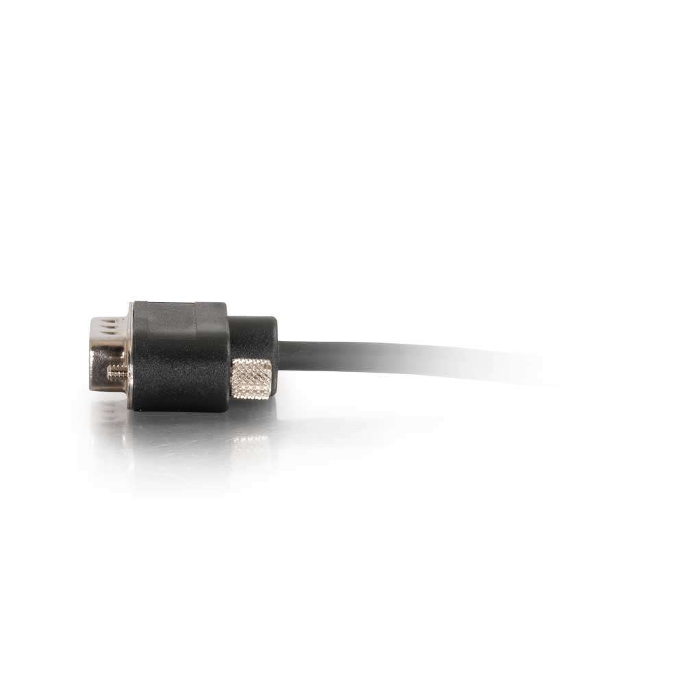 Serial RS232 DB9 Cable with Low Profile Connectors M/M - In-Wall CMG-Rated