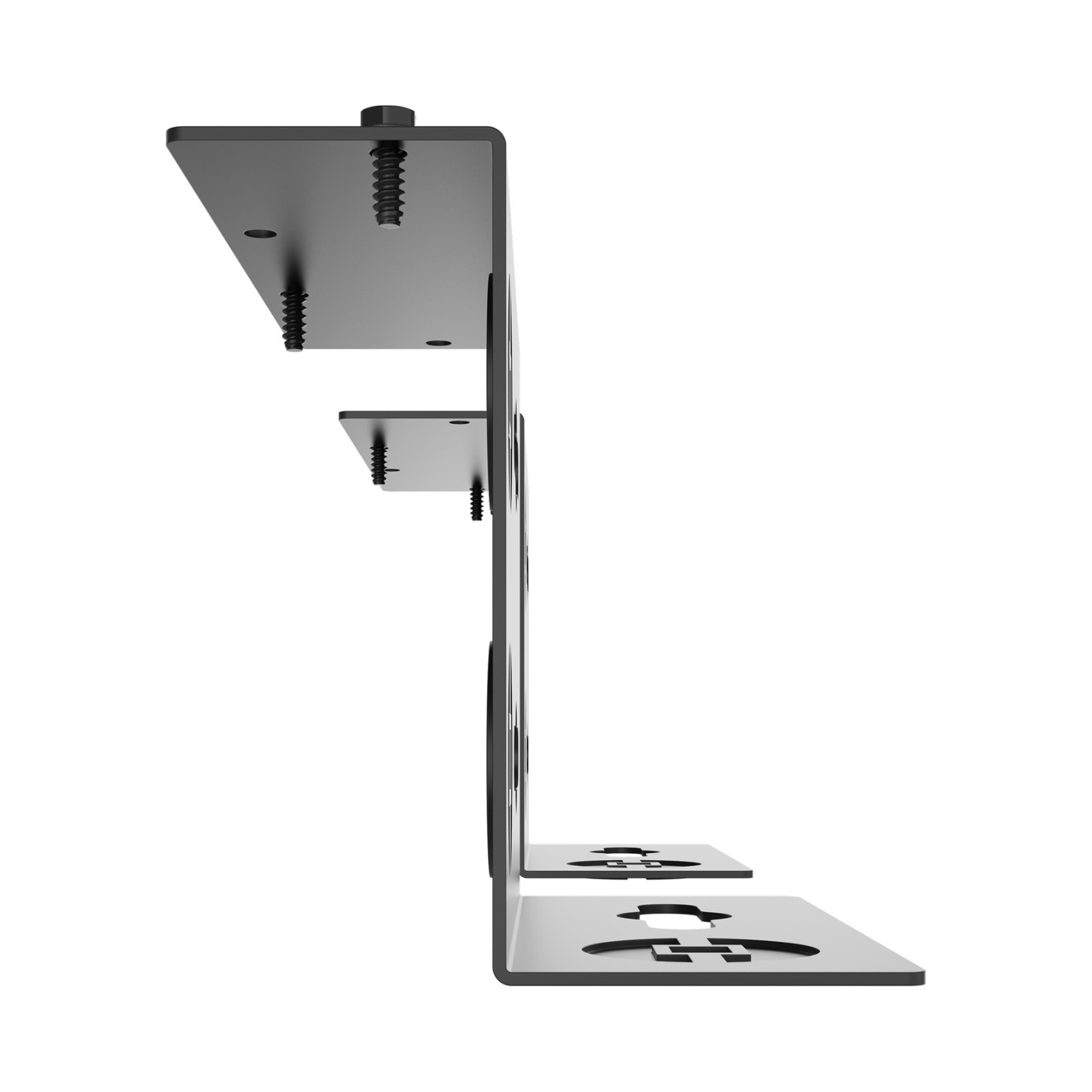 Assembled Straight Top/Bottom - Mighty Mo 20 PDU Mounting Brackets, Rack Mount, 2 Deep, 1 Wide, Black (MM20PDUMB2D1W-B)