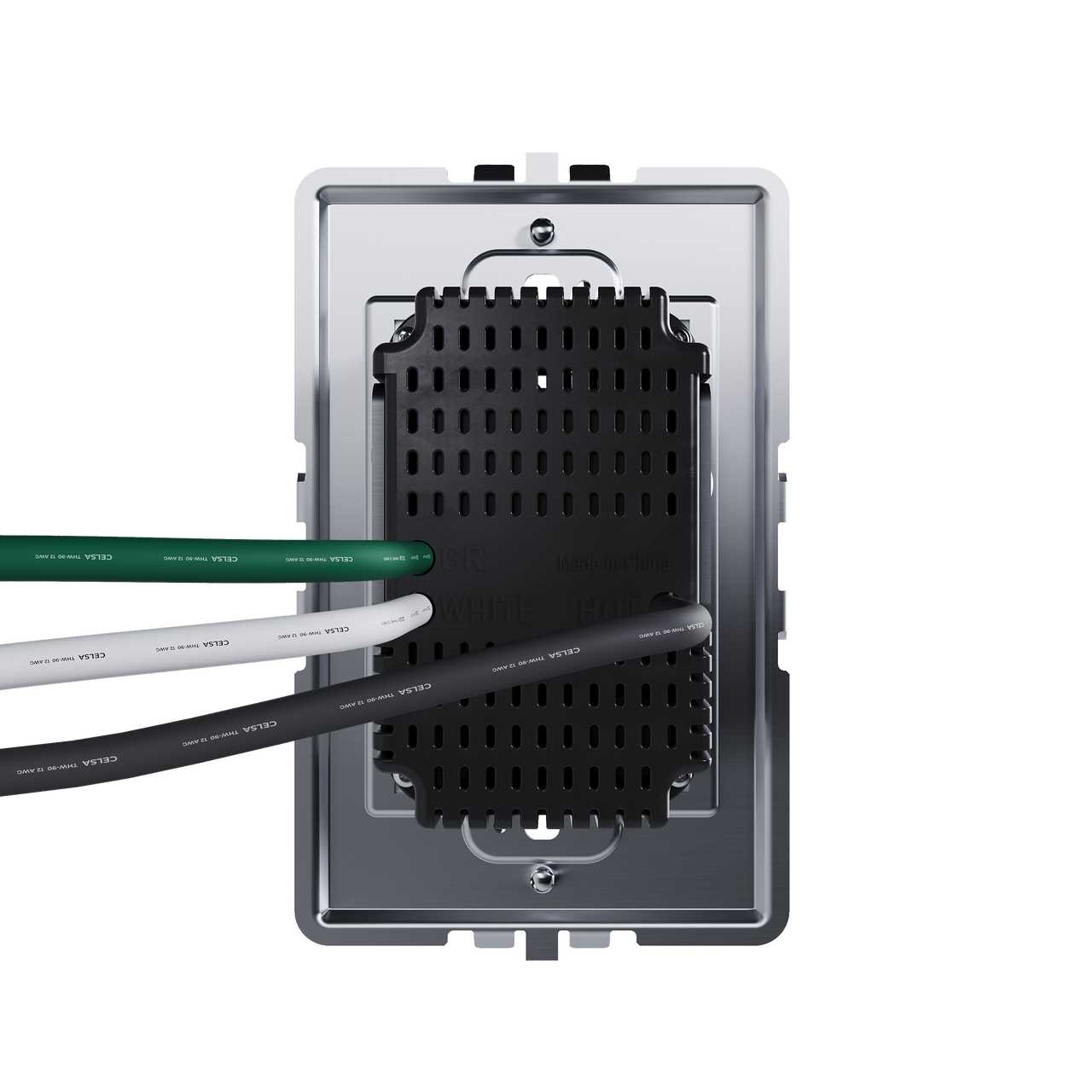 view from back of adorne 65w usb in magnesium