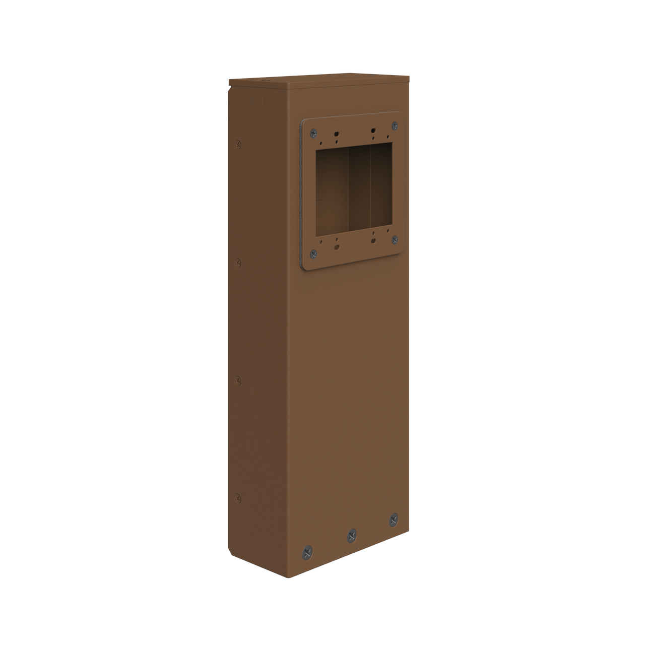 Power Pedestal 2-Gang, Brown