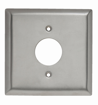 Pass & Seymour SS8 1-Gang Stainless Steel Duplex Receptacle Wallplate – Commercial Grade