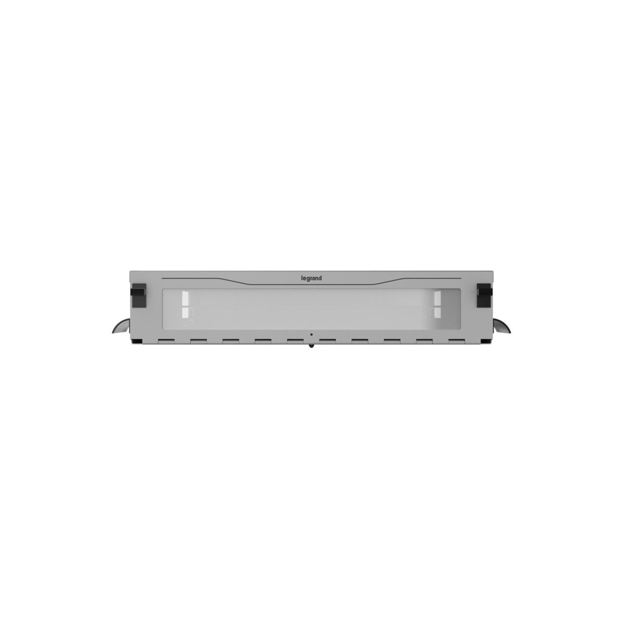 Straight, Front View of 2U Q-series HD Magnesium Fiber Enclosure (EQ02U-KHL-M)