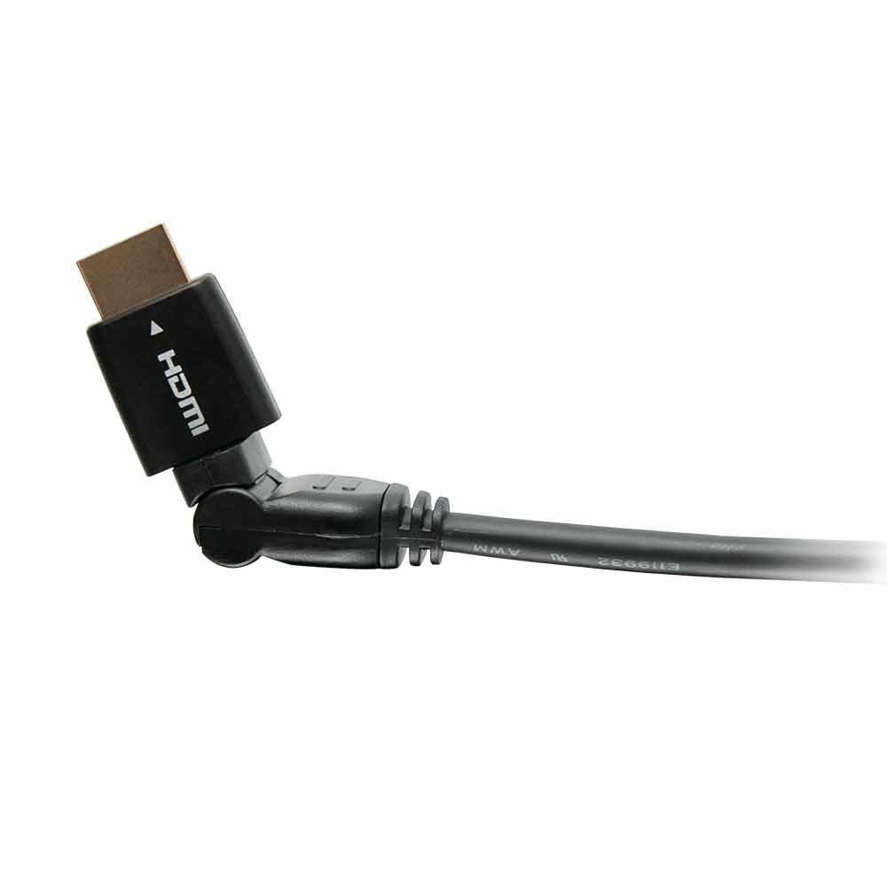 High Speed HDMI[R] Cable with Ethernet and Rotating Connectors - 4K 30Hz