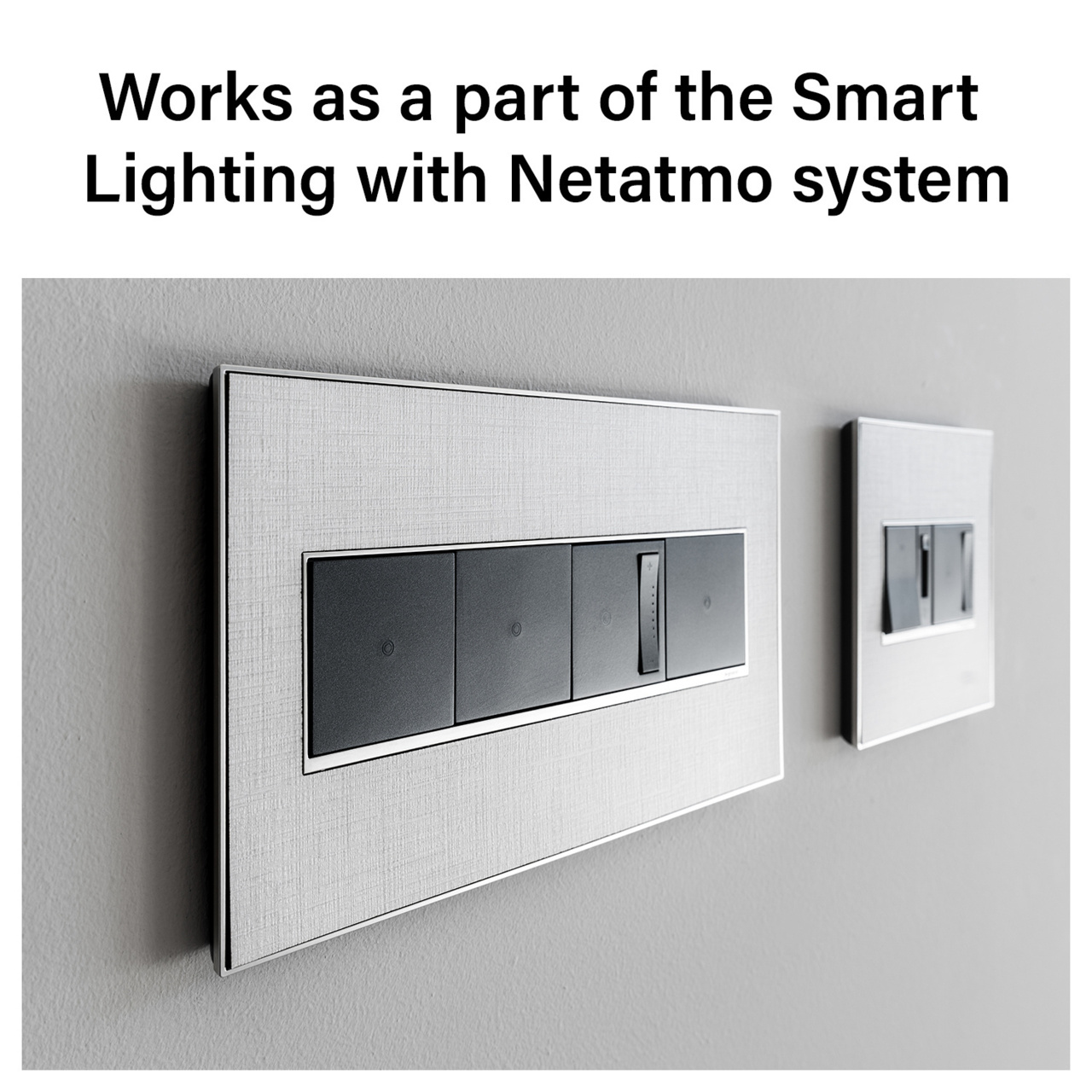 adorne® Wired Remote Smart Fan Controller with Netatmo, White