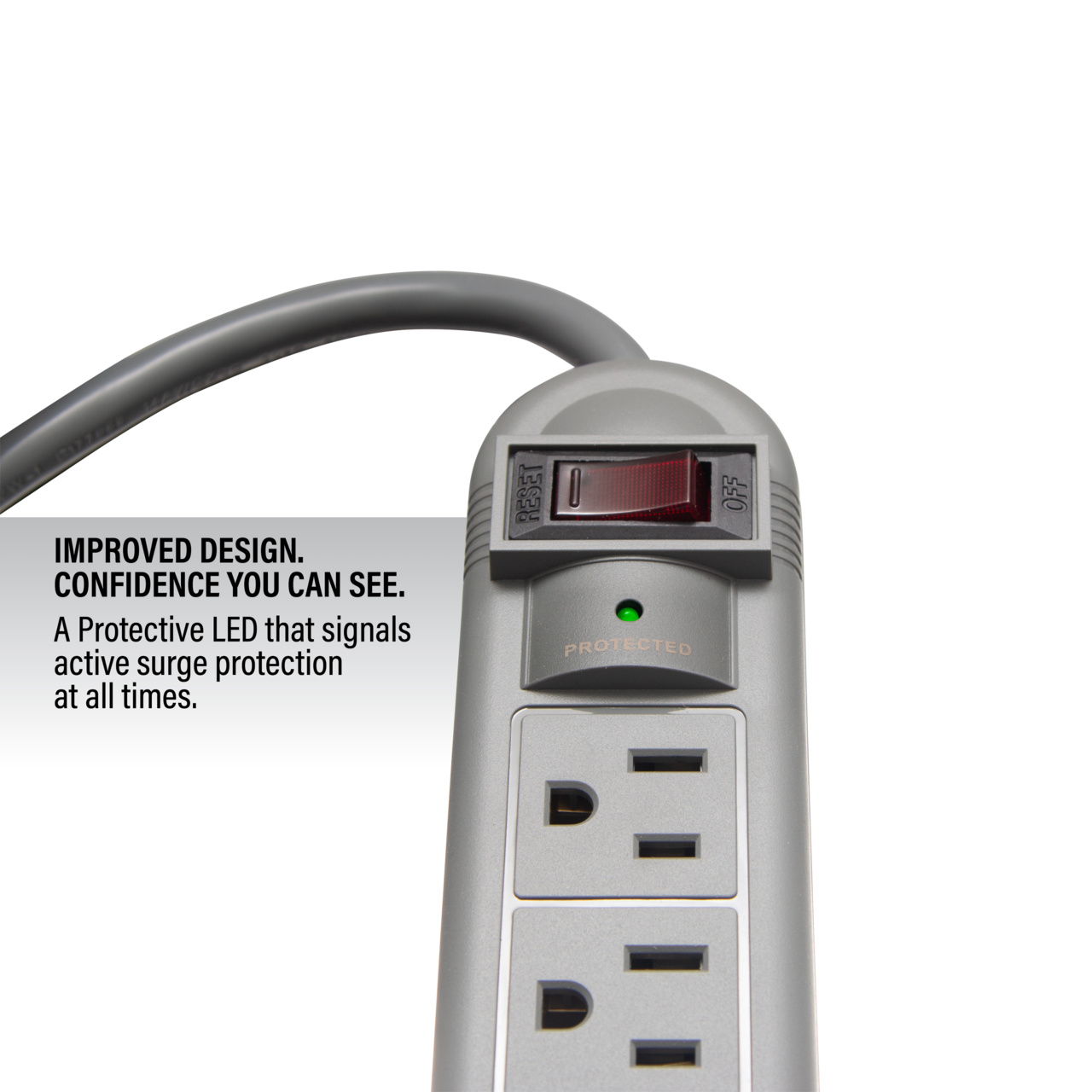 6-Outlet Power Strip with Surge Suppressor