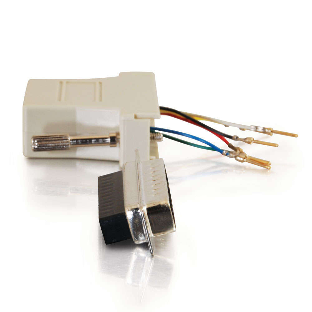 RJ12 to DB25 Male Modular Adapter