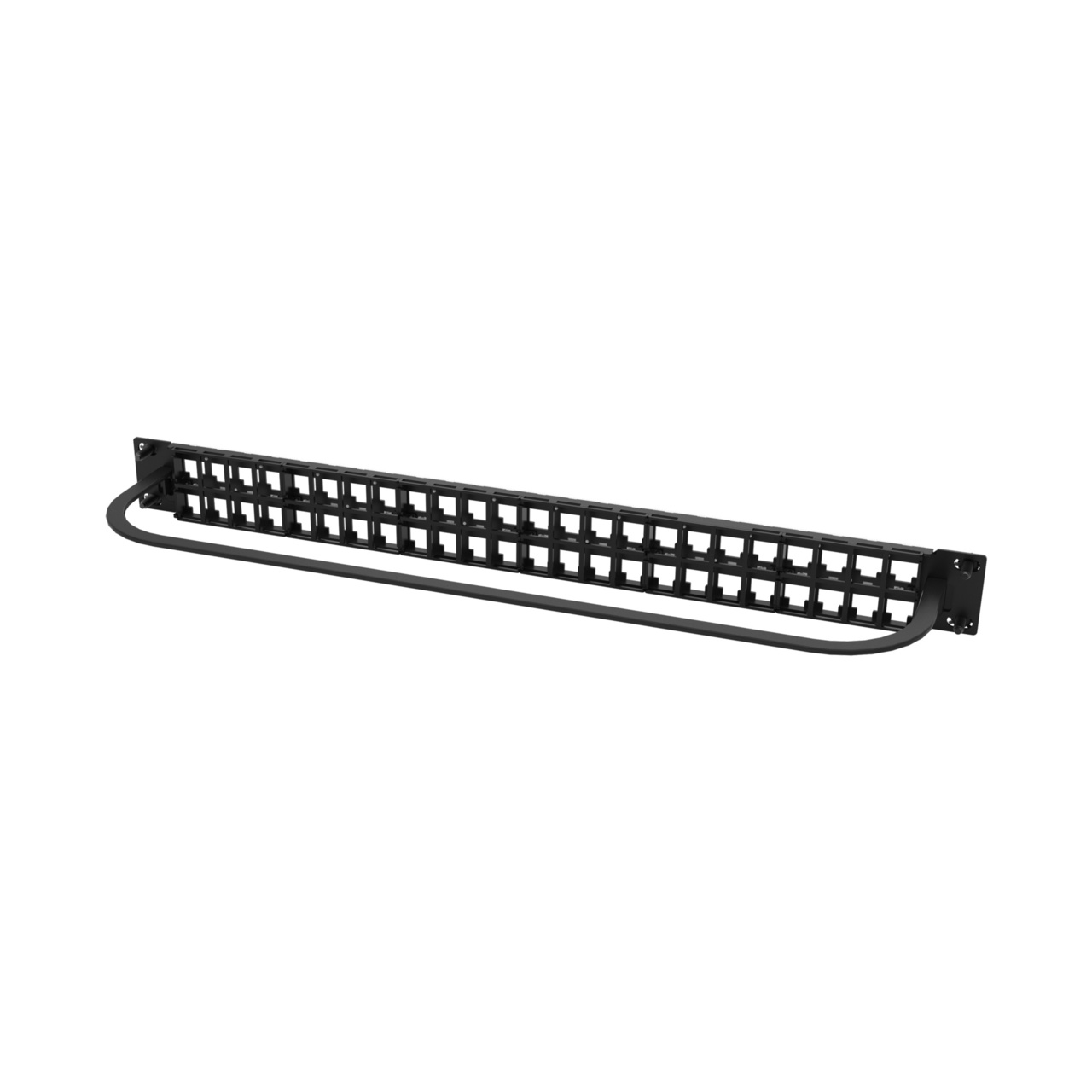 SPKHDU48 Black Keystone Flat HD Panel With CM Bar Rear Right Down View