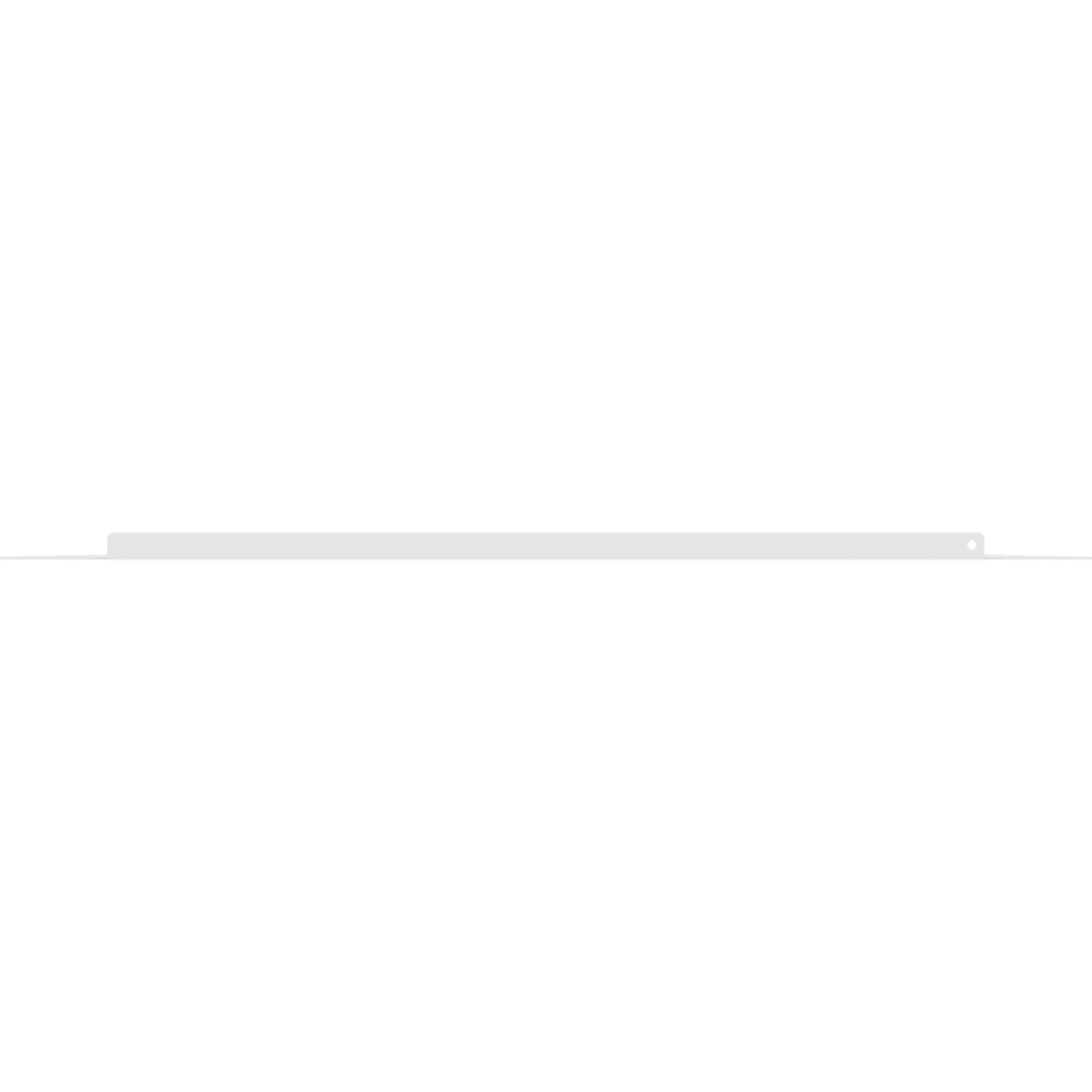 MM20BDC30-B Side view of 30 in MM20 Base Cust Cover - White
