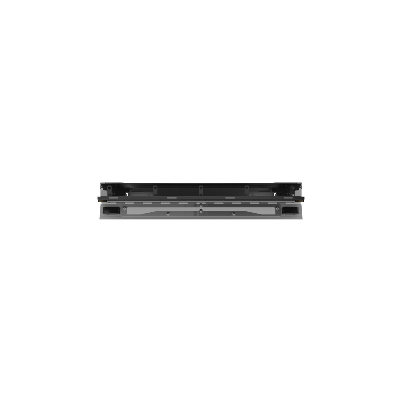 Straight, Front Door Open View of 1U Q-series HD Magnesium Fiber Enclosure (EQ01U-KHL-M)
