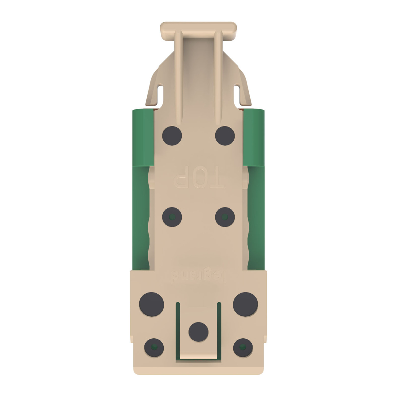 HDJSN6-45 Green Cat6 SNAP Jack Top View