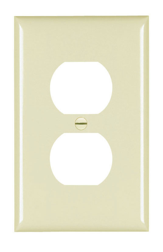 Skillflex Jumbo Oversized Paintable Wall Plate For Duplex Outlet | 5.5" Square, White Polycarbonate