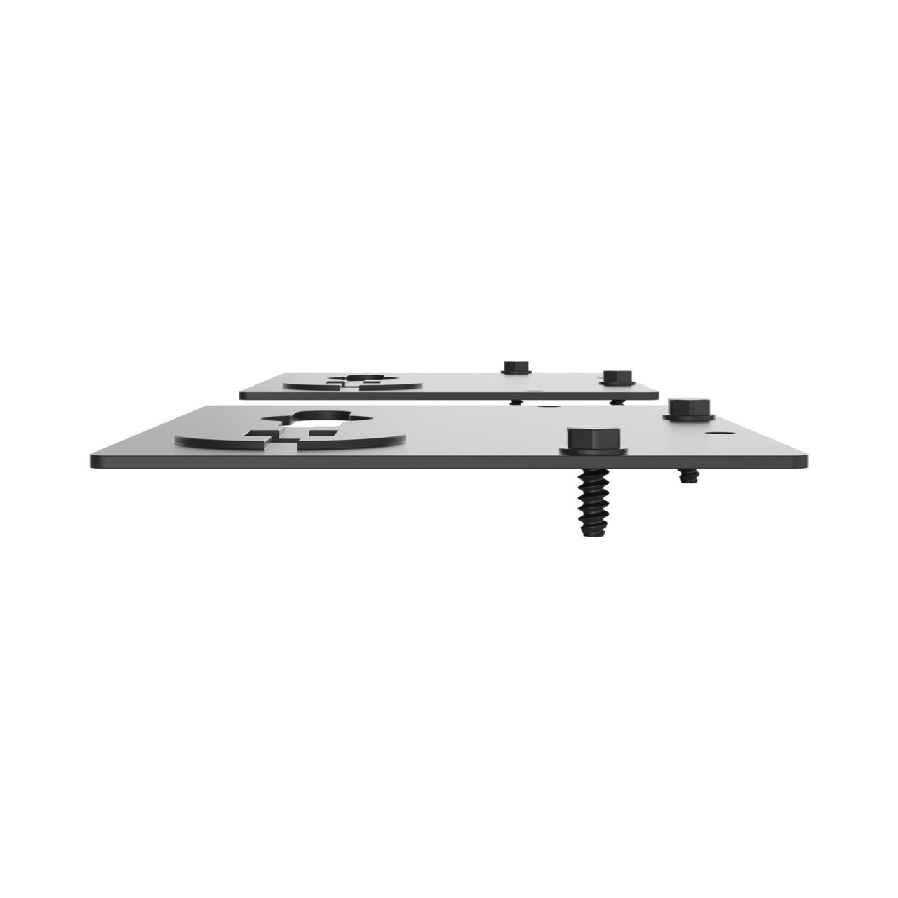 Assembled Straight Top/Bottom - Mighty Mo 20 PDU Mounting Brackets, Rack Mount, Flat, 1 Wide, Black (MM20PDUMBFT1W-B)