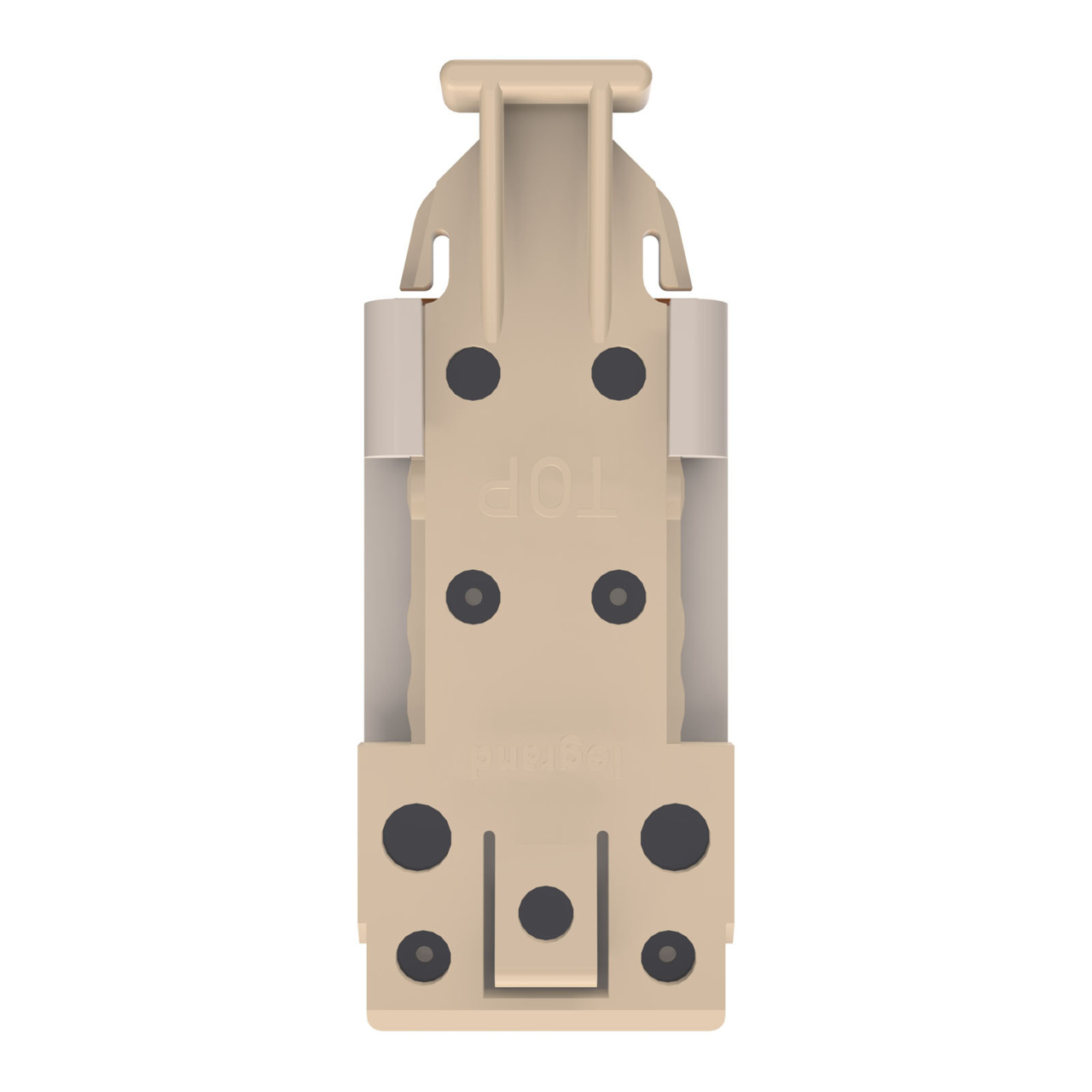 HDJSN6 Fog White Cat6 SNAP Jack Top View