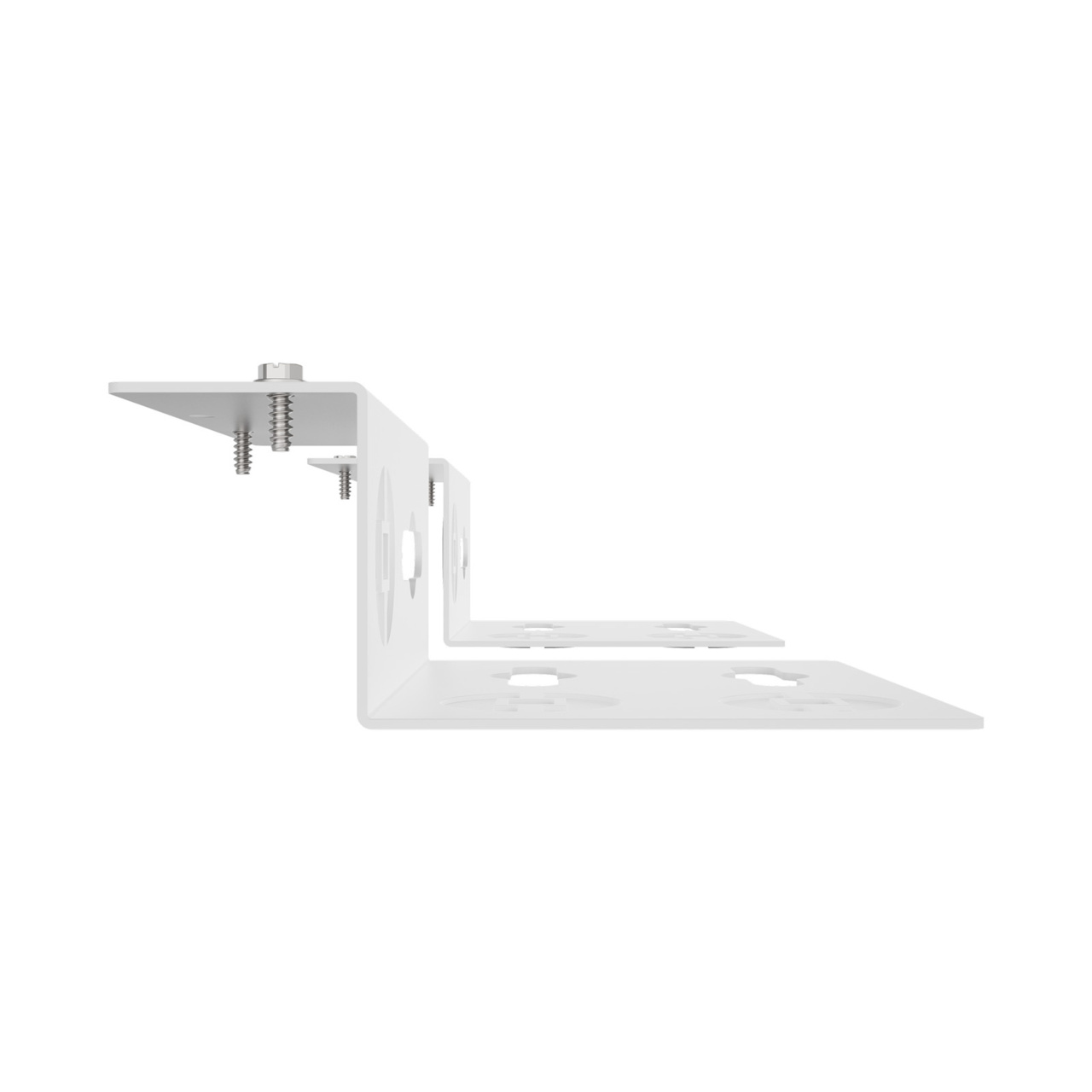 Assembled Straight Top/Bottom - Mighty Mo 20 PDU Mounting Brackets, Rack Mount, 1 Deep, 2 Wide, White (MM20PDUMB1D2W-W)
