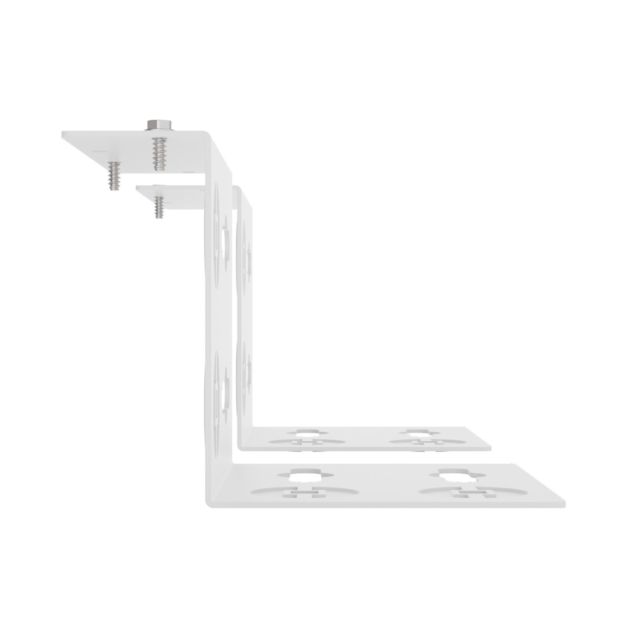 Assembled Straight Top/Bottom - Mighty Mo 20 PDU Mounting Brackets, Rack Mount, 2 Deep, 2 Wide, White (MM20PDUMB2D2W-W)