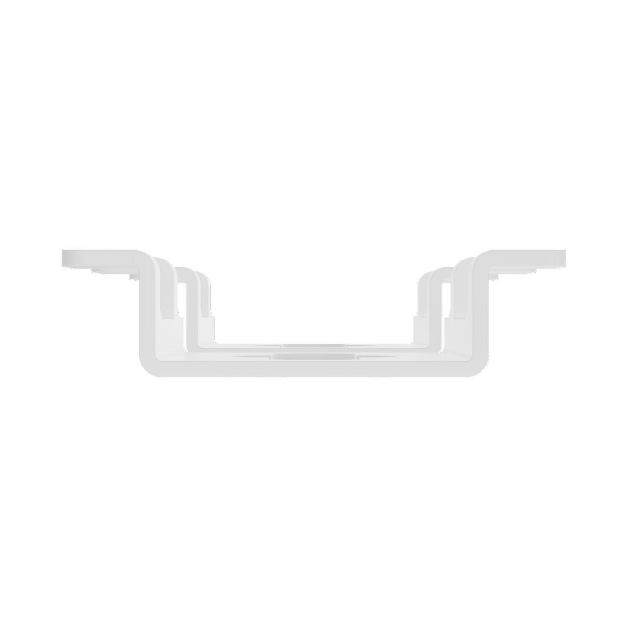 Assembled Straight Top/Bottom - Mighty Mo 20 PDU Mounting Brackets, Cage Mount, 1 Wide, White (MM20PDUMBVM1W-W)