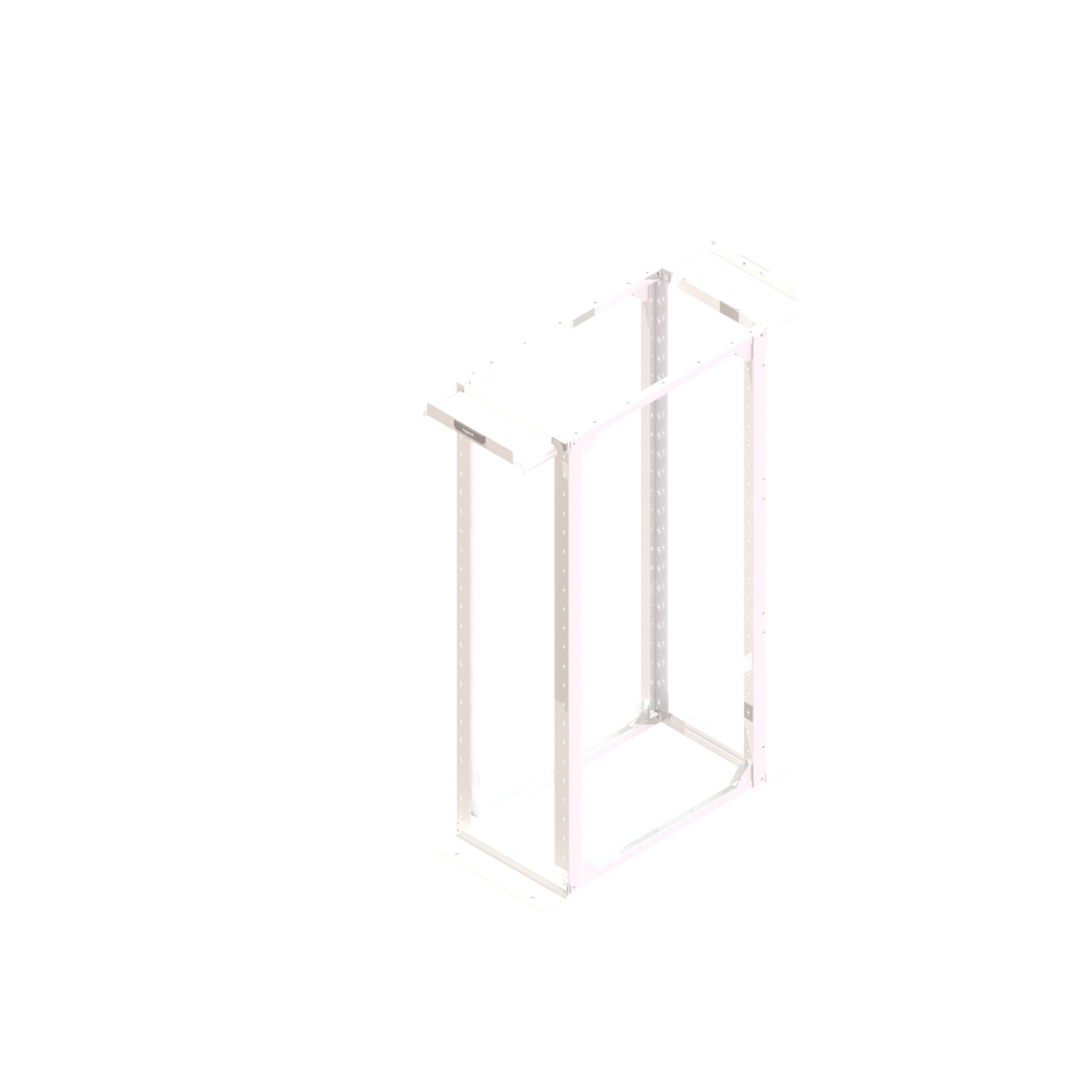 White Mighty Mo 20 4-post rack