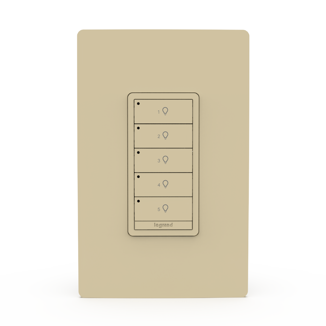 Ivory Wattstopper PLUS 5 Button Switch