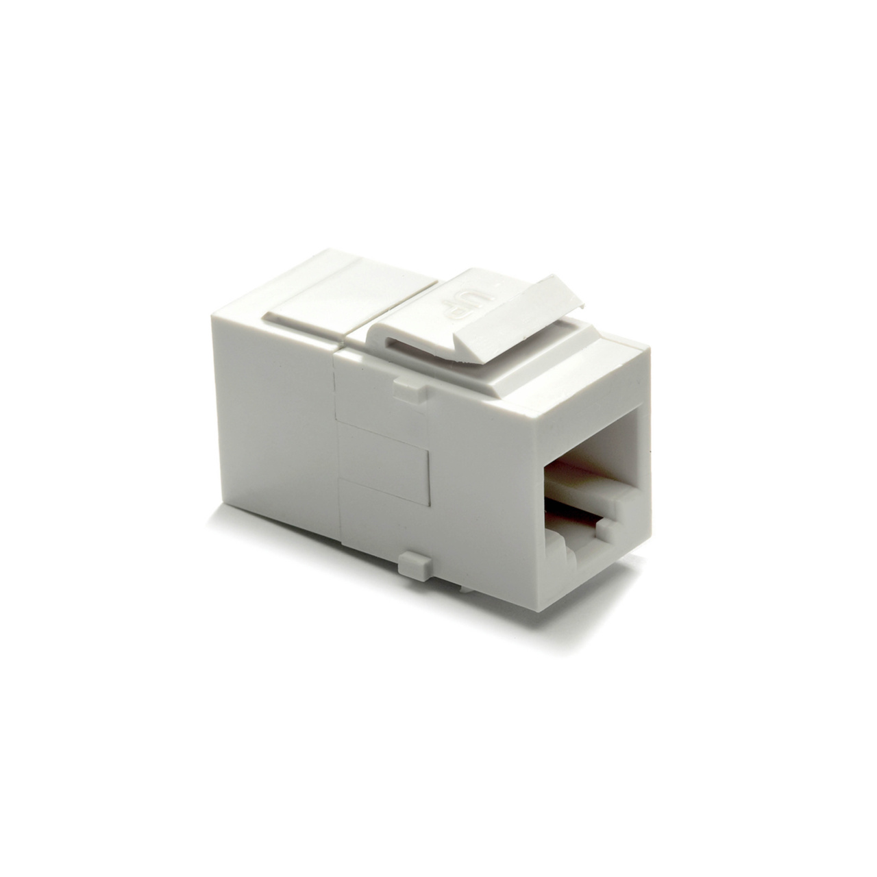 On-Q Cat 5e RJ45 Keystone Coupler, White